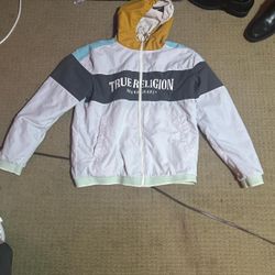 White True Religion Windbreaker 