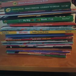 Free Stack Of Coloring Books And Children's Books 