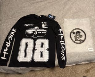 Black hellstar long sleeve tshirt. Size: Large