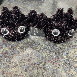 Set of 2 Ashland Halloween Tinsel Bats