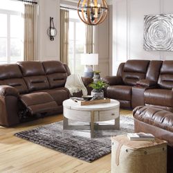 Reclining Sofa And Love Seat In Stock For Immediate Delivery 