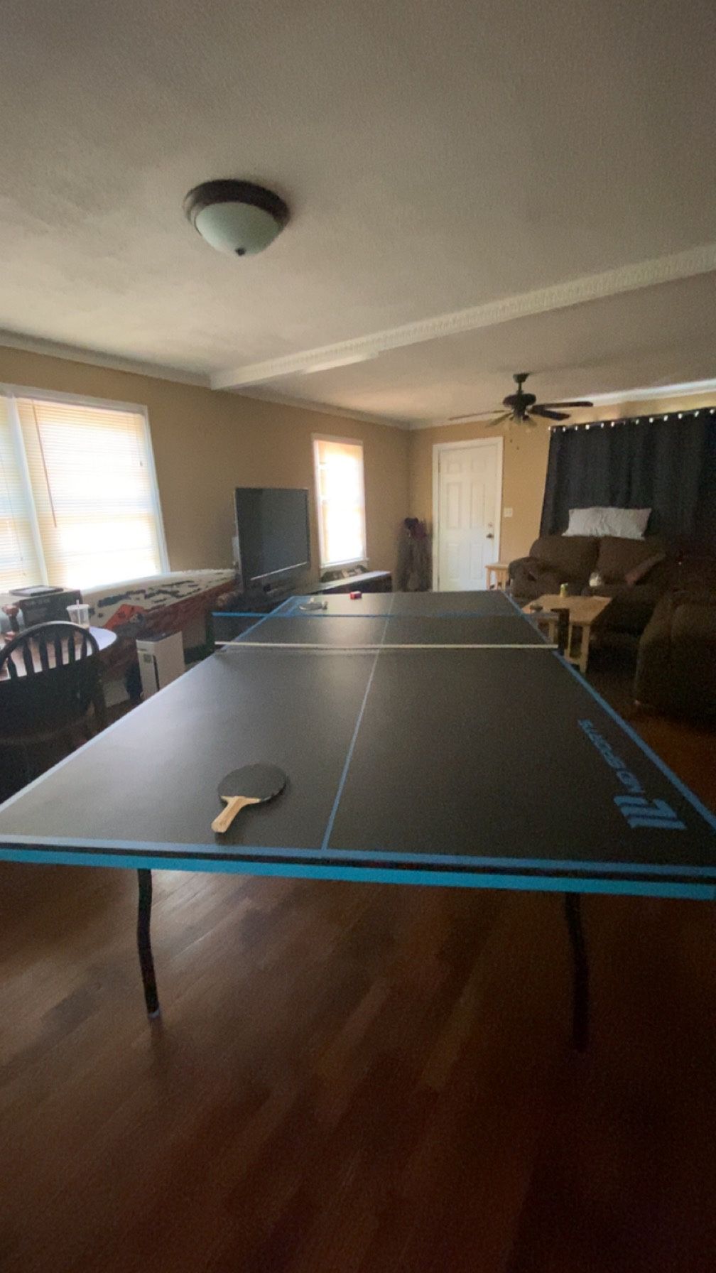 MD Sports Ping Pong Table / Black And Blue / Foldable / 8x6