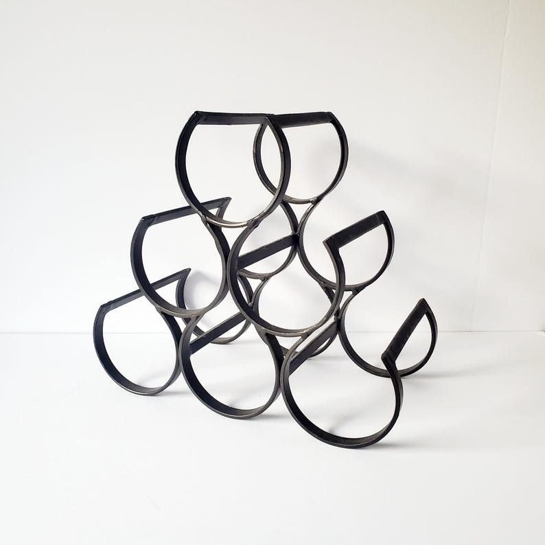 Black Iron Vintage Wine Glass Rack