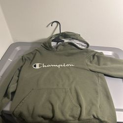 Champion Olive Green Hoodie – Cozy Everyday Classic (Youth)