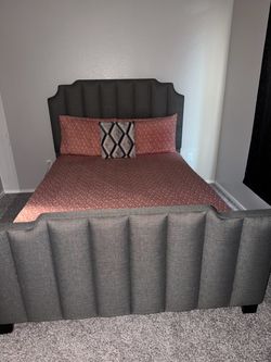 Queen bed and mattress