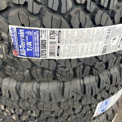 LT 275/55/20 Bfgoodrich All Terrain 8ply Ko2 
