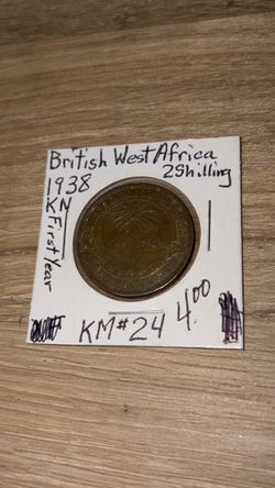 1938 British West Africa coin
