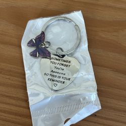 Butterfly keychain inspirational affirmation gift