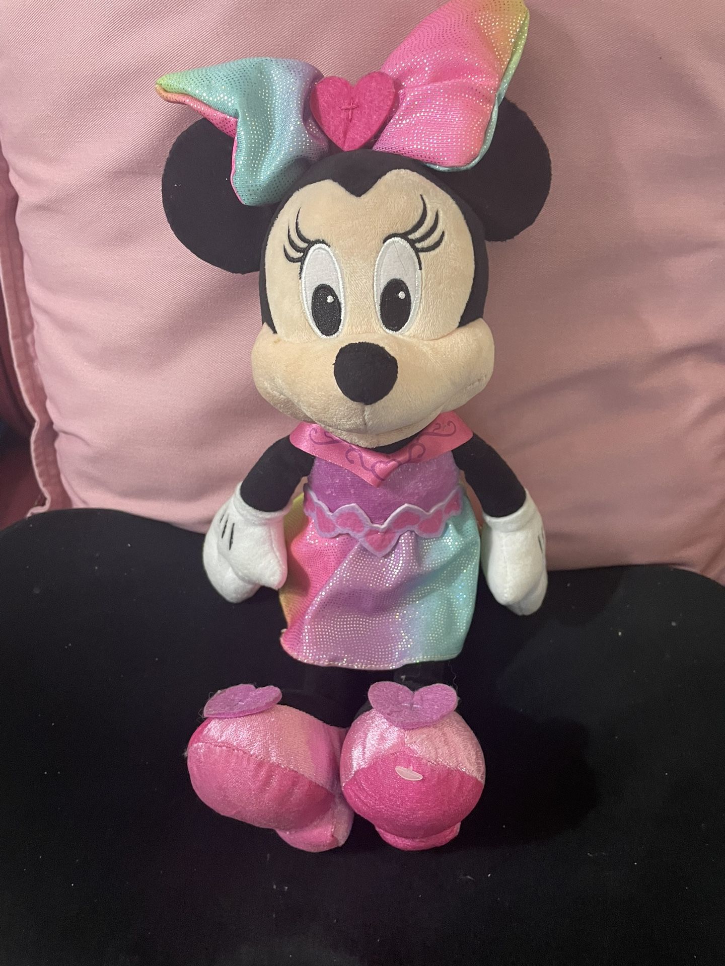 Disney Minnie Mouse Rainbow Collection Medium Plush