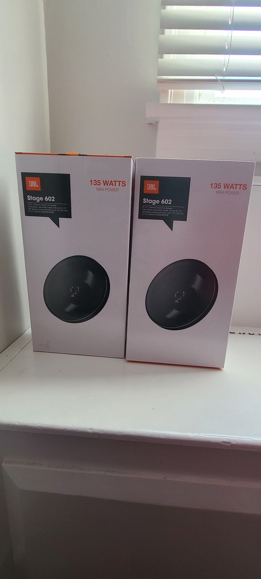 JBL Stage 602 135W Max (45W RMS) 6-1/2" 4 ohms Stage Series 2-Way Coaxial Car Audio Speakers