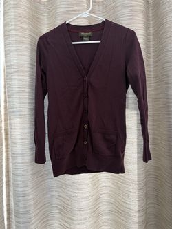 Eddie Bauer SMALL maroon Cardigan