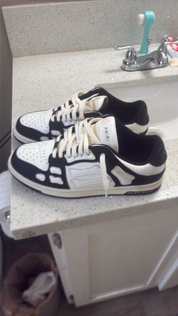 Amiri skel top low black/white