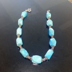 Boutique Turquoise Necklace 18.5 Inches  
