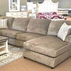 
÷ASK DISCOUNT COUPON😎 sofa Couch Loveseat Living room set sleeper recliner daybed futon 》hylake Chocolate Brown Raf Or Laf Sectional  