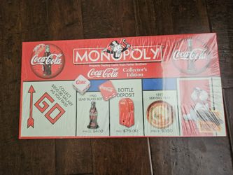 monopoly coca cola new sealed game