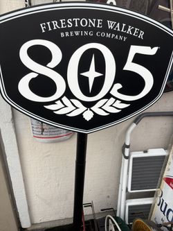 Heavy duty 805 beer sign on stand