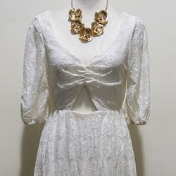 Gorgeous NSR White Lace Dress