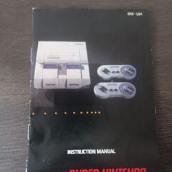 Super Nintendo Instruction Manual 