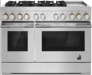 JennAir RISE 48" Stainless Steel Professional Dual-Fuel Freestanding Range New