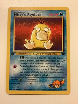 Misty's Psyduck 1st Edition Pokémon Gym Challenge