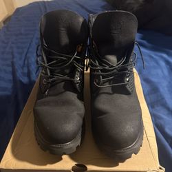 Timberlands Premium Black Sz 11.5