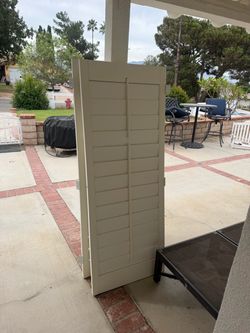 White shutters