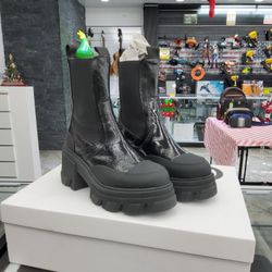 Ganni Cleated Heeled Mid