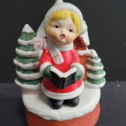 Vintage Rotating Christmas Music Box