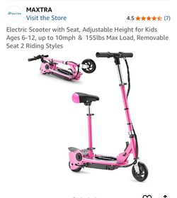 Girls electric scooter.