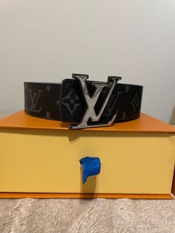 Louis Vuitton Monogram Belt Silver LV Buckle
