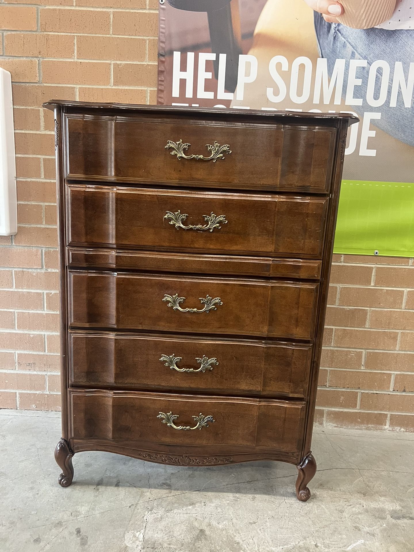 French Provincial Tallboy Dresser