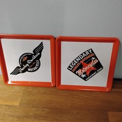 Vintage Harley Davidson Coin and ring Holders Great Condition