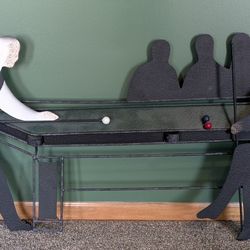 Curtis Jere Metal Billiards Pool Hall Decor The Hustler Signed 1992