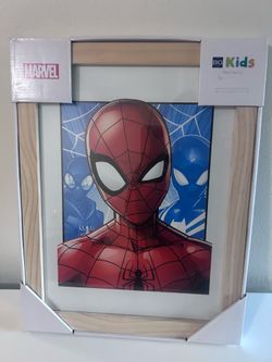 Kids spider man picture frame - new