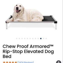 K9 Ballistics Chew Proof Armored Rip Stop Elevated Dog Bed 