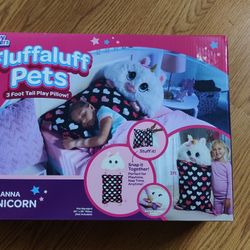 NEW Fluffaluff Pets 3 Foot Tall Play Pillow. $15 each. 
I have two.
Fit standard 20" x 26" pillow (not included).
