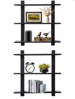 3 Tier Floating Shelves 2 pack