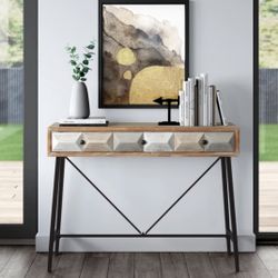 Casual Brown Console Table