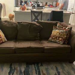 Sofa Sleeper (Queen Size) With Loveseat And Oversized Chair For $400 Must Pick Up. 3 Piece Living room Set!
