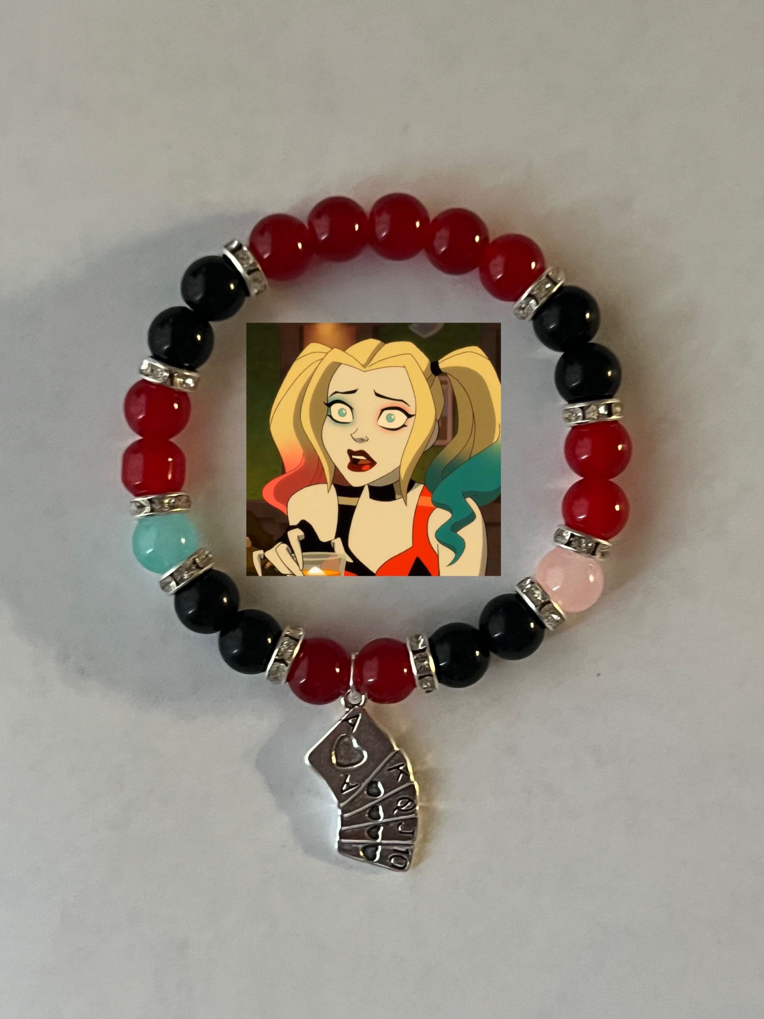 Harley Quinn Crystal Bracelet