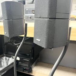(2) Bose Double Cube Audiophile Speakers 🔊 + Stands