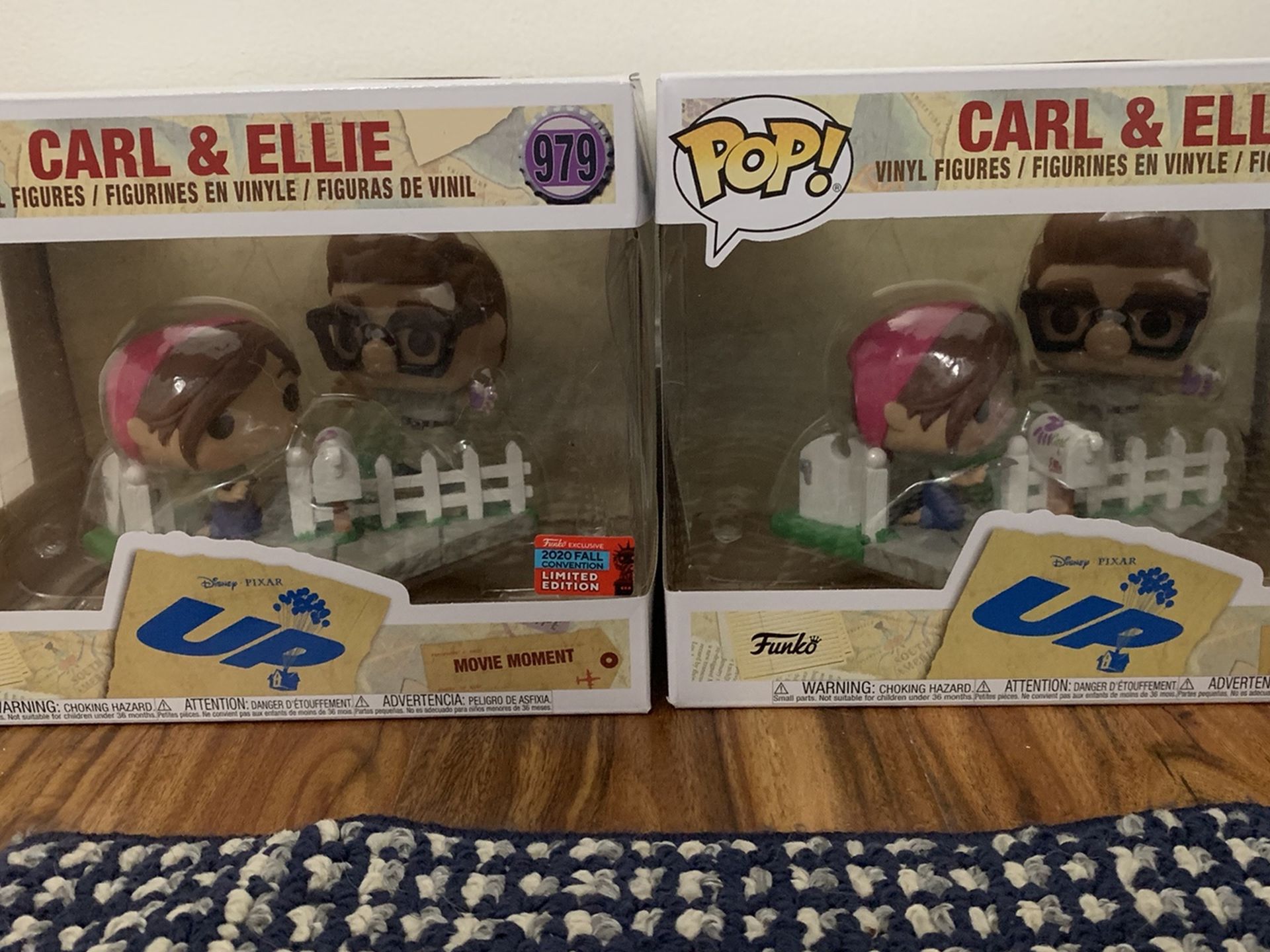 NYCC 2020 Funko Pop Disney Pixar’s UP Carl And Ellie BOX LUNCH In Hand