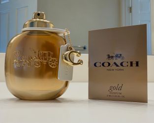 New Coach Gold Parfum for Women 3 oz – Authentic Tester