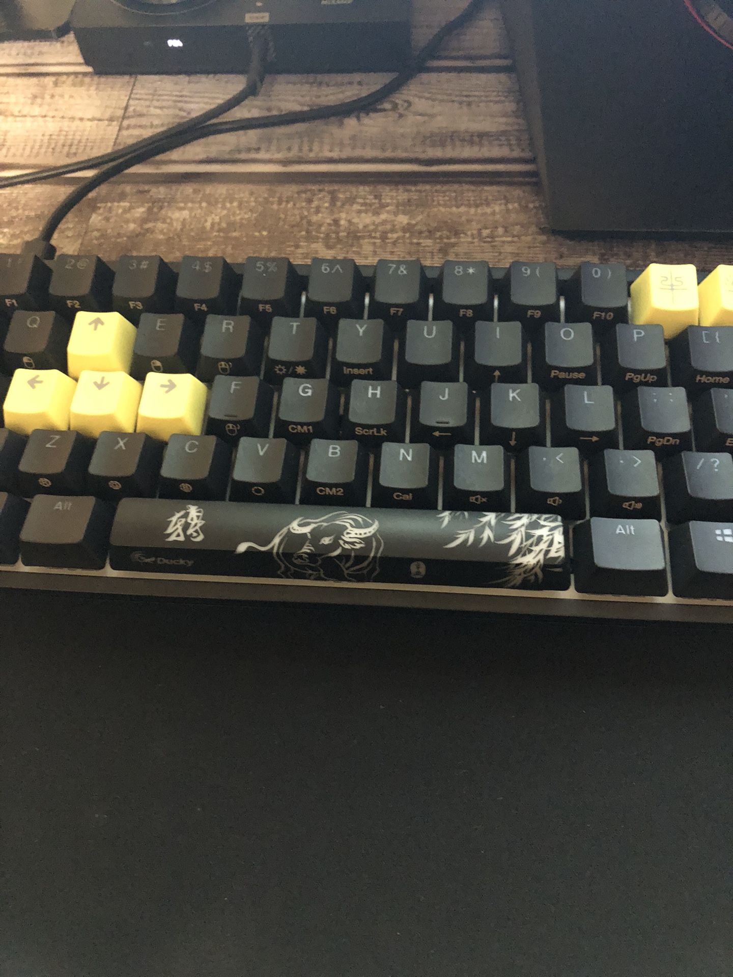 Ducky One 2 Mini Year Of The Ox Spacebar Super Rare. All Black Comes With Box And Original Keycaps