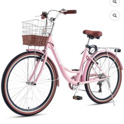 26” Cruiser  Pink Bicycle 