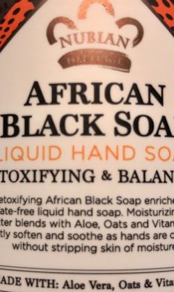 New, Nubian African Black Liquid Soap
