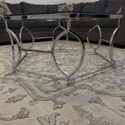 Hexagonal Glass Table