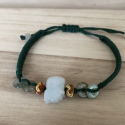 Jade jewelry. Jade bracelet. Lucky jade bracelet Dog Design bracelets