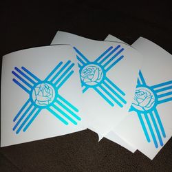 Holographic Zia Decals 4x4