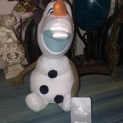 Disney Store authentic Frozen Olaf the snowman holiday 14"inch plush toy stuffed animal NWT $10 Firm